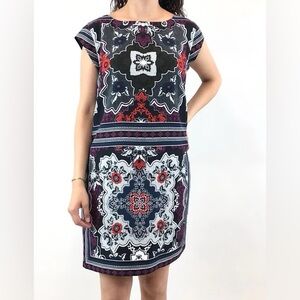 Banana Republic Women's Floral Patterned Mini Dress - size 2